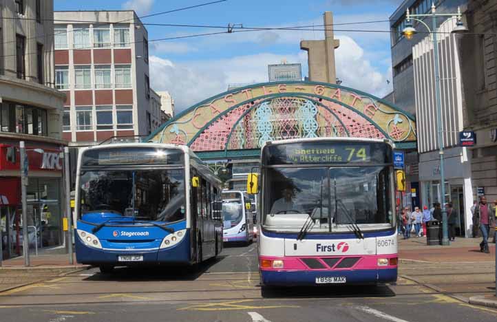 Stagecoach Yorkshire MAN 18.240 ADL Enviro300 22637 First Volvo B10BLE Wright 60674